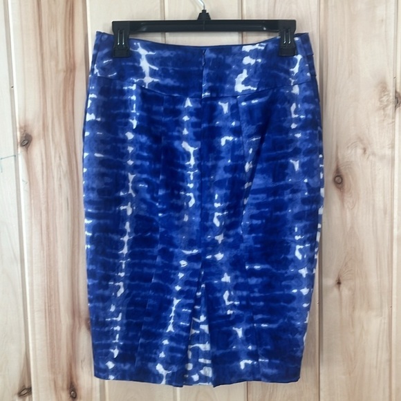 Eva Franco‎ Blue Tie Dye Pencil Skirt Size 2 - Picture 3 of 6